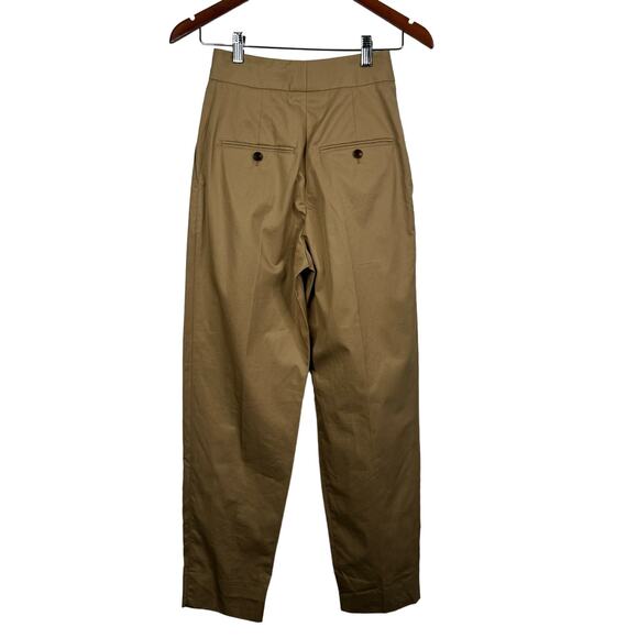 BURBERRY Tapered Pant Trouser Silk Scarf Belt SOCIETY Size 0 NWT $1190 - Picture 5 of 16